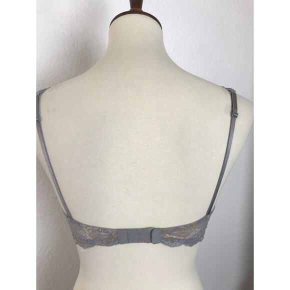 Victoria's Secret Lingerie Bra Floral Lace Underwire Semi Sheer - Picture 6 of 9